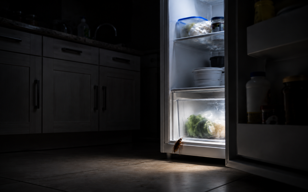baratas aparecem à noite na cozinha